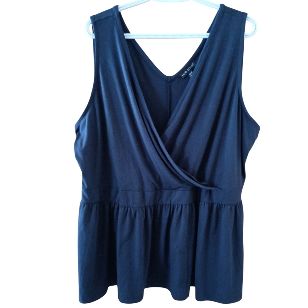 Lane Bryant Sleeveless Faux Wrap Tunic Size 22/24